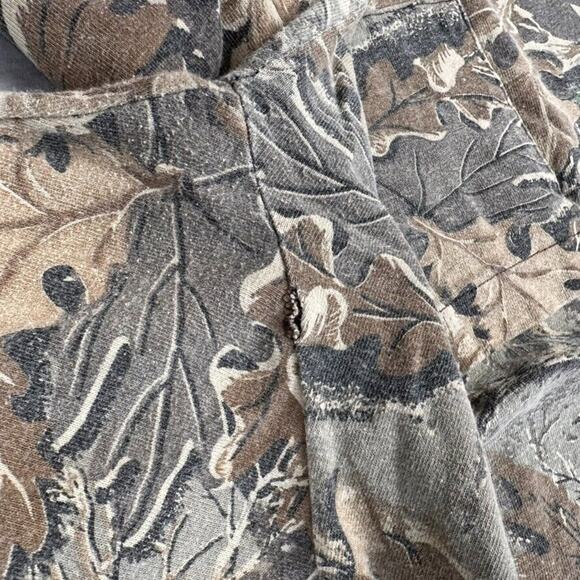 Vintage Walls Single Stitch Advantage Tree Leaf Camo Long Sleeve Pocket T Shirt - Picture 6 of 7